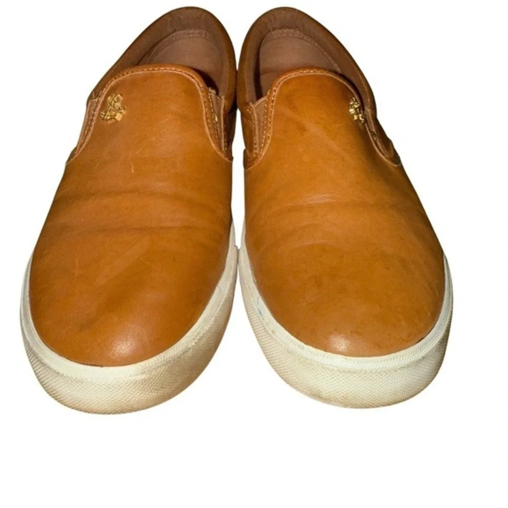 Lauren Ralph Lauren Ria Loafers SlipOn Womens 9B Pre-Owned Tan Leather LRL Shoes